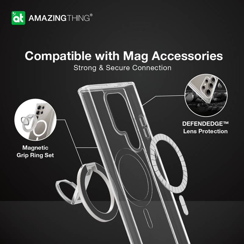 Minimal Magnetic Case Grip Ring Set | Samsung Galaxy S24 Ultra