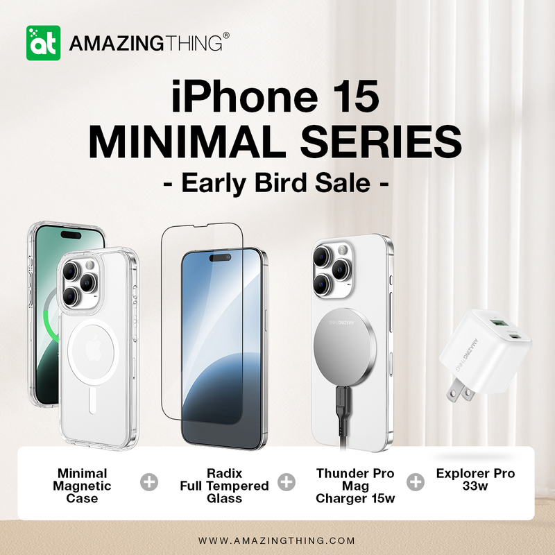 Minimal Series - Early Bird Discount Bundle Set for iPhone 15 series