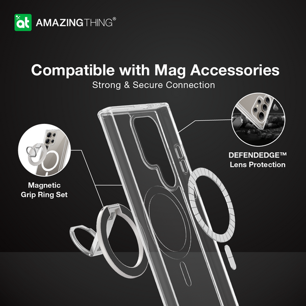 Minimal Magnetic Case Grip Ring Set | Samsung Galaxy S24 Ultra