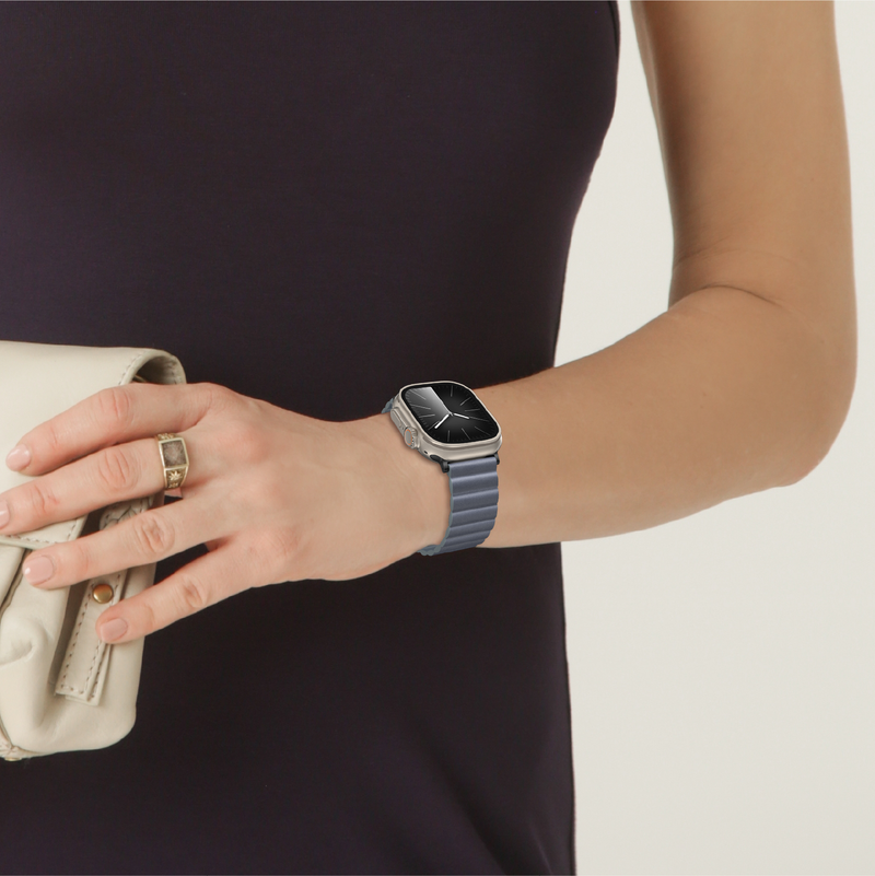 Tali Kulit Glamour Sense untuk Apple Watch 41mm/45mm/49mm