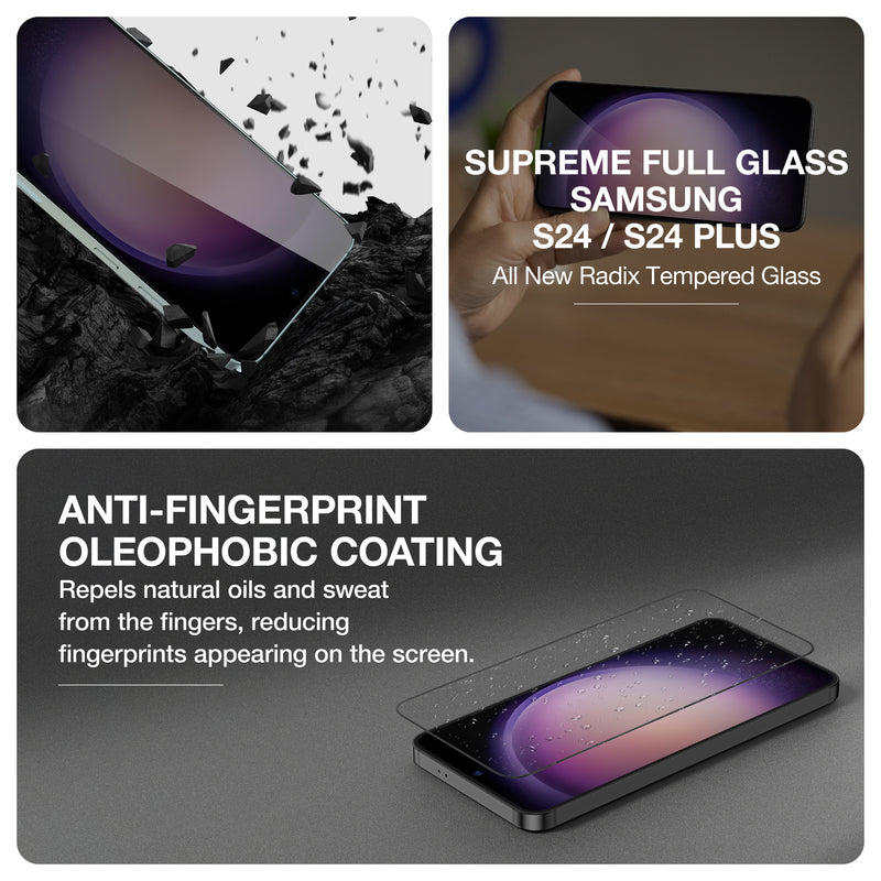 Radix Full Tempered Glass Screen Protector | Samsung Galaxy S24