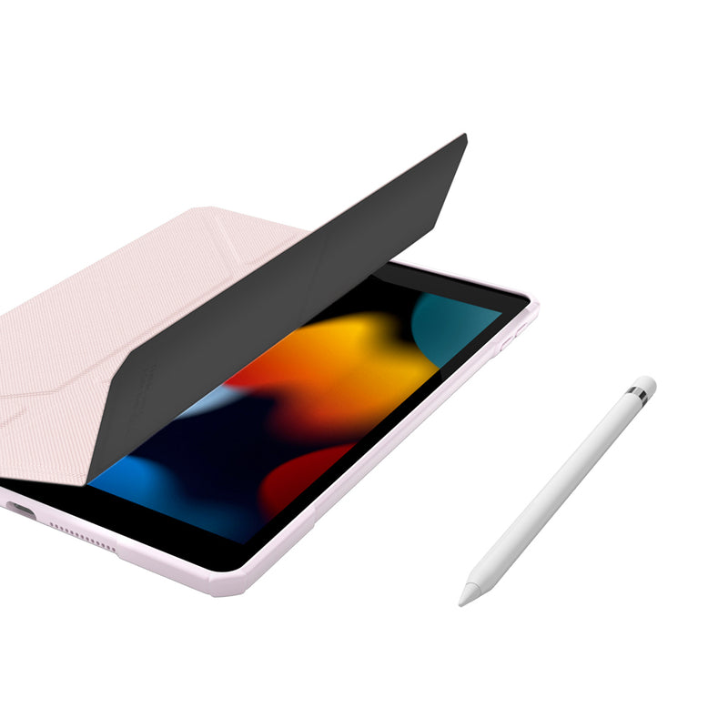 Titan Pro 減震防摔保護殼適用於 iPad 10.2 英寸 Gen 9 2021 |灰色 粉色