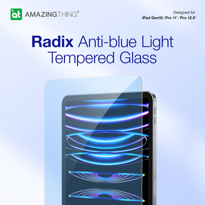 RADIX Anti-blue Light Tempered Glass Screen Protector for iPad 10.9" Gen 10th 2022
