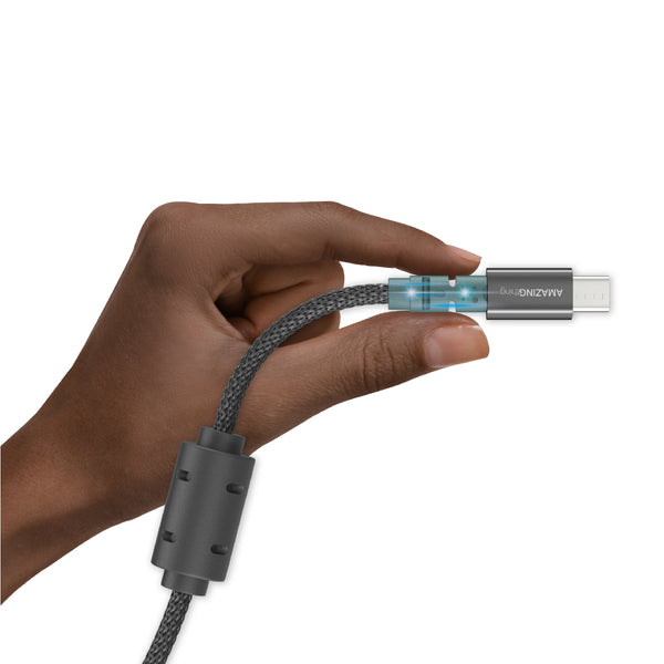 Power Max Pro Micro to USB-A Charging Cable with Dual Ferrite Ring (3M / 4M)