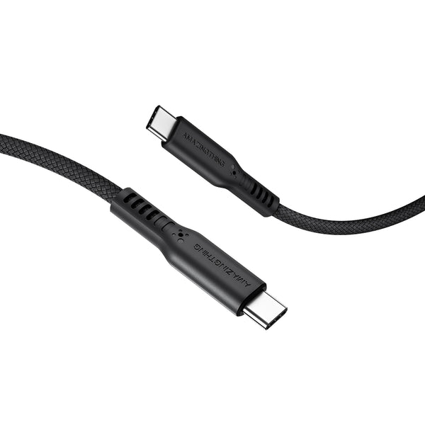 Speed Pro USB-C 轉 USB-C 60W 電纜 | 20cm（黑色）