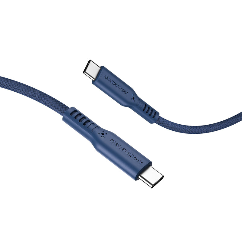 Speed Pro USB-C 轉 USB-C 60W 電纜 | 1.1m（藍色）