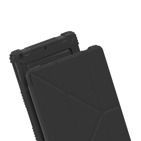 適用於 iPad 的抗菌防摔軍用保護殼 - 黑色