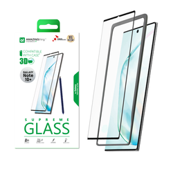 SUPREMEGLASS Samsung Note 10+ 0.33mm 3D Glass Protector Fit with protector case