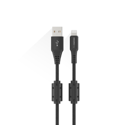Power Max Pro 閃電轉 USB-A 充電線，帶雙鐵氧體環 (1.5M)